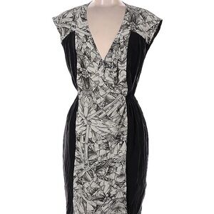 The Addison Story Graphic Black and Grey Dress